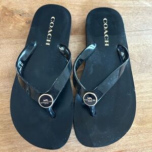 Coach flip flops